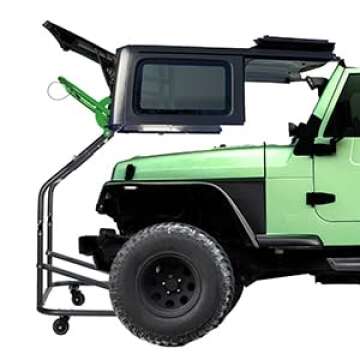 TopLift Pros 2.0 Advanced Engineered Hard Top Removal Lift & Storage System compatible with Jeep Wrangler, Ford Bronco 2 & 4 door models. Easier to Assemble more Lift, Stability, & Weight Distribution