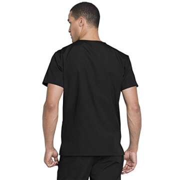 CHEROKEE womens Unisex Top and Pant Medical Scrubs Set, Black, Small US