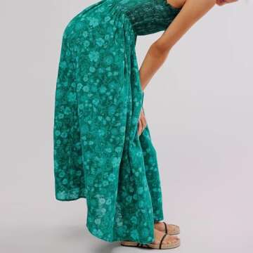 YAYAOAYAY Women Y2k Boho Floral Maxi Dress - Summer Essential
