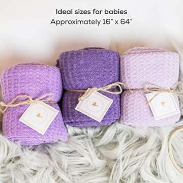 First Landings Newborn Wraps - Soft, Versatile Baby Blankets