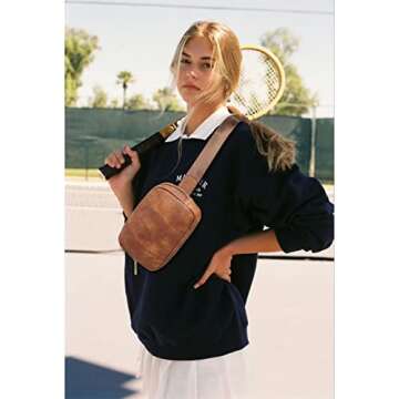 Telena Leather Belt Bag - Chic Fanny Pack for Women, Perfect for Travel and Daily Use