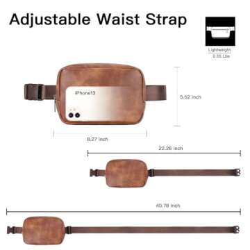 Stylish Telena Leather Belt Bag for Women Fashionable Fanny Packs