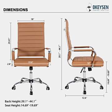 Okeysen Ergonomic Office Desk Chair for Stylish Comfort