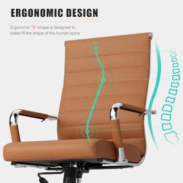 Okeysen Ergonomic Office Desk Chair for Stylish Comfort