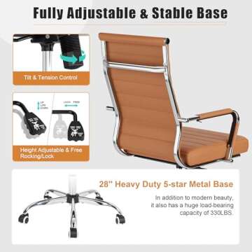 Okeysen Ergonomic Office Desk Chair for Stylish Comfort