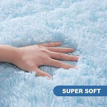 Comeet Super Soft Shaggy Area Rug for Living Room Bedroom