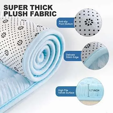 Comeet Super Soft Shaggy Area Rug for Living Room Bedroom