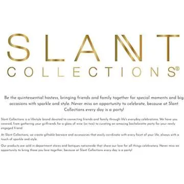 Slant Collections Holiday Double Old Fashioned Cocktail Glass, 12-Ounce, Retro Stars