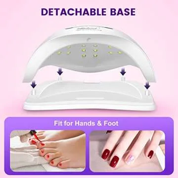 150W UV Gel Nail Lamp with Adjustable Settings for Fast Curing