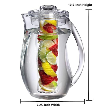 Prodyne 93 oz Fruit Infusion Flavor Pitcher