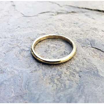 Gold Silver Tungsten Thumb Rings for Women and Men ，2mm/3mm/4mm/6mm/8mm Yellow Gold Sample Couple ...