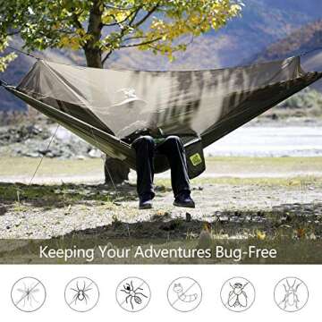 Miztli Portable Camping Hammock with Net for Adventure Lovers