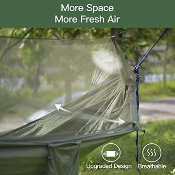 Miztli Lightweight Camping Hammock with Adjustable Tree Straps