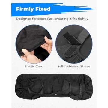 KEMIMOTO Seat Covers for Pioneer 1000, 1000-5 & 1000-6, Water-Resistant Fabric, Secure Fit