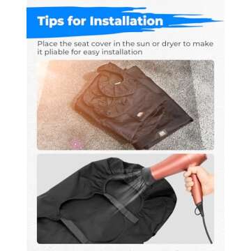 KEMIMOTO Seat Covers for Pioneer 1000 & 1000-6, Durable Protection