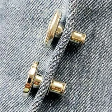 willikiva Instant Buttons Adjustable Button Jeans 8Pcs No Sew Button Metal Adds Or Reduces an Inch to Any Pants Waist in Seconds(Z071)