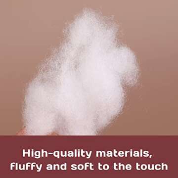 BUTUZE 150g Polyfill Stuffing Fiber Fill, White Premium Fiber Fill, High Resilience Fill Fiber, Recycled Polyester Fiber, Stuffing for Stuffed Animals, Pillow Filler