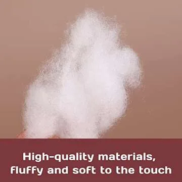 BUTUZE 150g Polyfill Stuffing Fiber Fill, White Premium Fiber Fill, High Resilience Fill Fiber, Recycled Polyester Fiber, Stuffing for Stuffed Animals, Pillow Filler