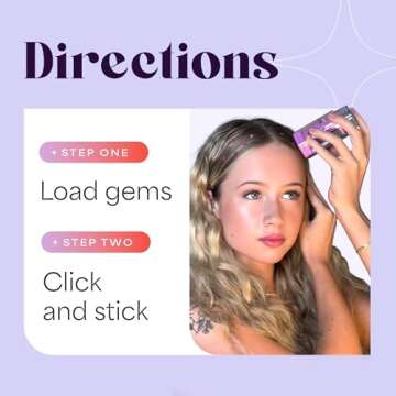 Hally Hair Gems Pen - 240 Multicolored Hair Accessories