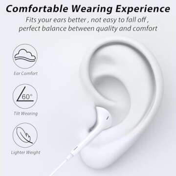 2 Pack USB C Headphones for iPhone 16/15 with Mic