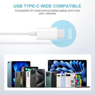 2 Pack USB C Headphones for iPhone 16/15 with Mic