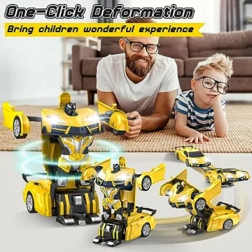 Transforming Remote Control Robot Car for Kids