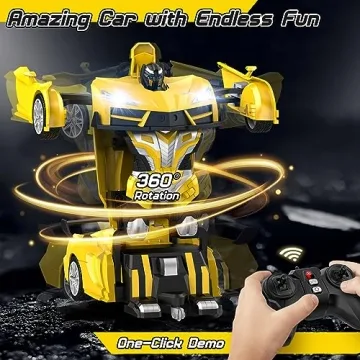Transforming Remote Control Robot Car for Kids