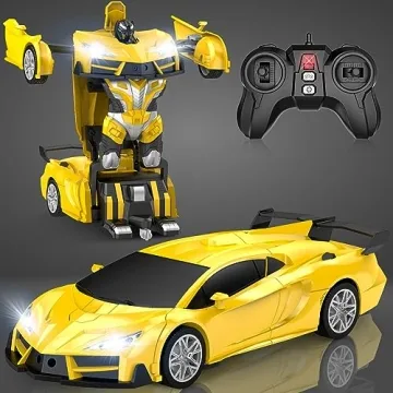 Transforming Remote Control Robot Car for Kids