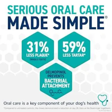 ORAVET Dental Chews for Dogs, Oral Care and Hygiene Chews (Large Dogs, Over 50 lbs.) Pink Pouch, 14 Count