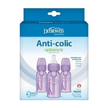 Dr. Brown’s Anti-Colic Baby Bottles 4 oz with Level 1 Nipple