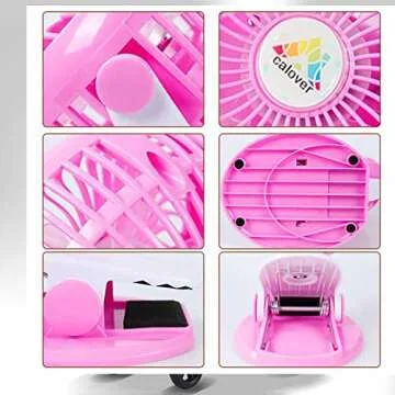 Battery Operated Fan Portable Clip On Fan Desk, Car, Bed, Baby Stroller, Table, USB Fan Rechargeable Battery