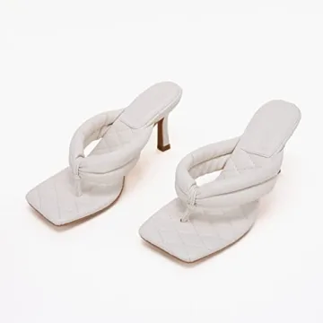 Rilista Women's Thong Heels Sandals Comfortable Stylish