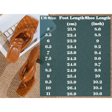 Rilista Women's Thong Heels Sandals Comfortable Stylish