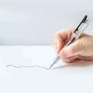 OBE WISEUS Ultra Fine Point Pens 0.38 Smooth Writing Retractable Pens for Journaling Planner,Note Tacking,0.38mm Tip,Quick Dry Black Ink,Refillable Ink Refill,6 Count