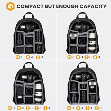 TARION Camera Backpack Professional DSLR Bag Waterproof