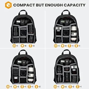 TARION Camera Backpack Professional DSLR Bag Waterproof