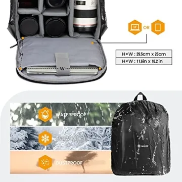 TARION Camera Backpack Professional DSLR Bag Waterproof