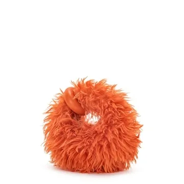 JW PEI Women's Abacus Top Handle Bag in Faux Fur Orange