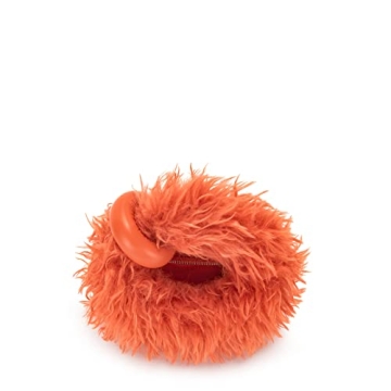 JW PEI Women's Abacus Top Handle Bag in Faux Fur Orange