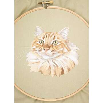 Pet Portrait Embroidery: Lovingly Stitch Your Dog or Cat; A Modern Guide to Thread Painting