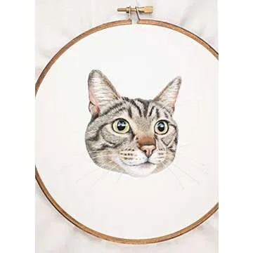 Pet Portrait Embroidery: Lovingly Stitch Your Dog or Cat; A Modern Guide to Thread Painting