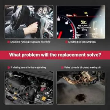 BDFHYK Engine Valve Cover with Gasket Compatible with 2007-2013 Nissan Altima L4 2.5L 2007-2012 Nissan Sentra L4 2.5L 13270JA00A 13264JA00A 13264JG30C