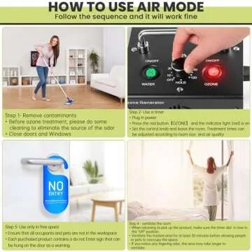 Medvoe 0zone Generator for Water & Air - O3 Air Purifier for Home & Car, Ozone Machine Odor Removal for Smoke & Pet (Black)