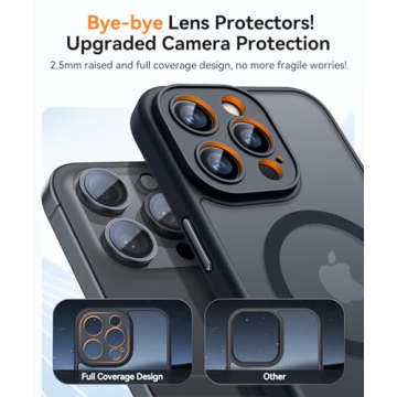 CANSHN Magnetic iPhone 16 Pro Case - Black