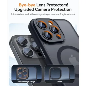 CANSHN Magnetic iPhone 16 Pro Case - Black