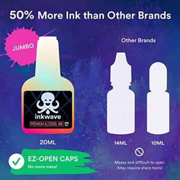 Alcohol Ink Set 14 Colors - Premium Vibrant Pigments