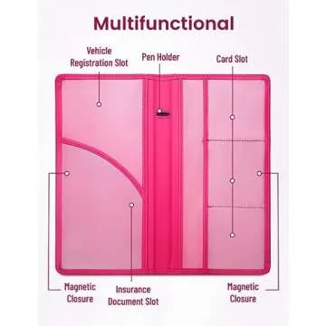 Yarnic Car Registration and Insurance Holder for Organizing Documents