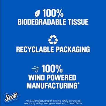 Scott Rapid Dissolving Toilet Paper, 4 Rolls (Pack of 12)