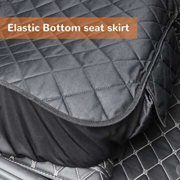 URPOWER Dog Car Seat Cover for Front Seat, 100% Waterproof Dog Seat Covers with Pocket Cars Seat Pro...