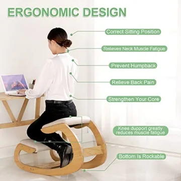 Ergonomic Kneeling Rocking Chair - Comfort & Style